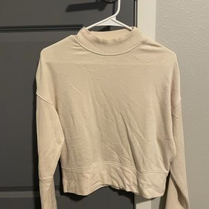 Fabletics Cream Sweatshirt